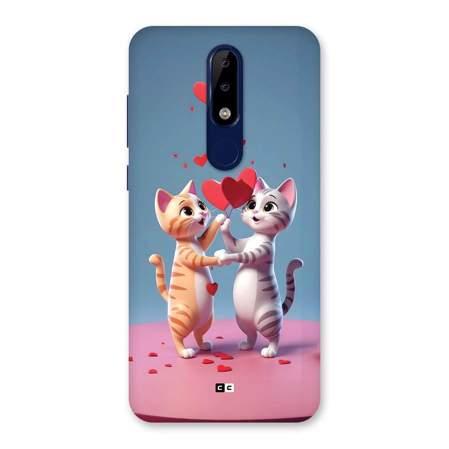 Exchanging Hearts Back Case for Nokia 5.1 Plus