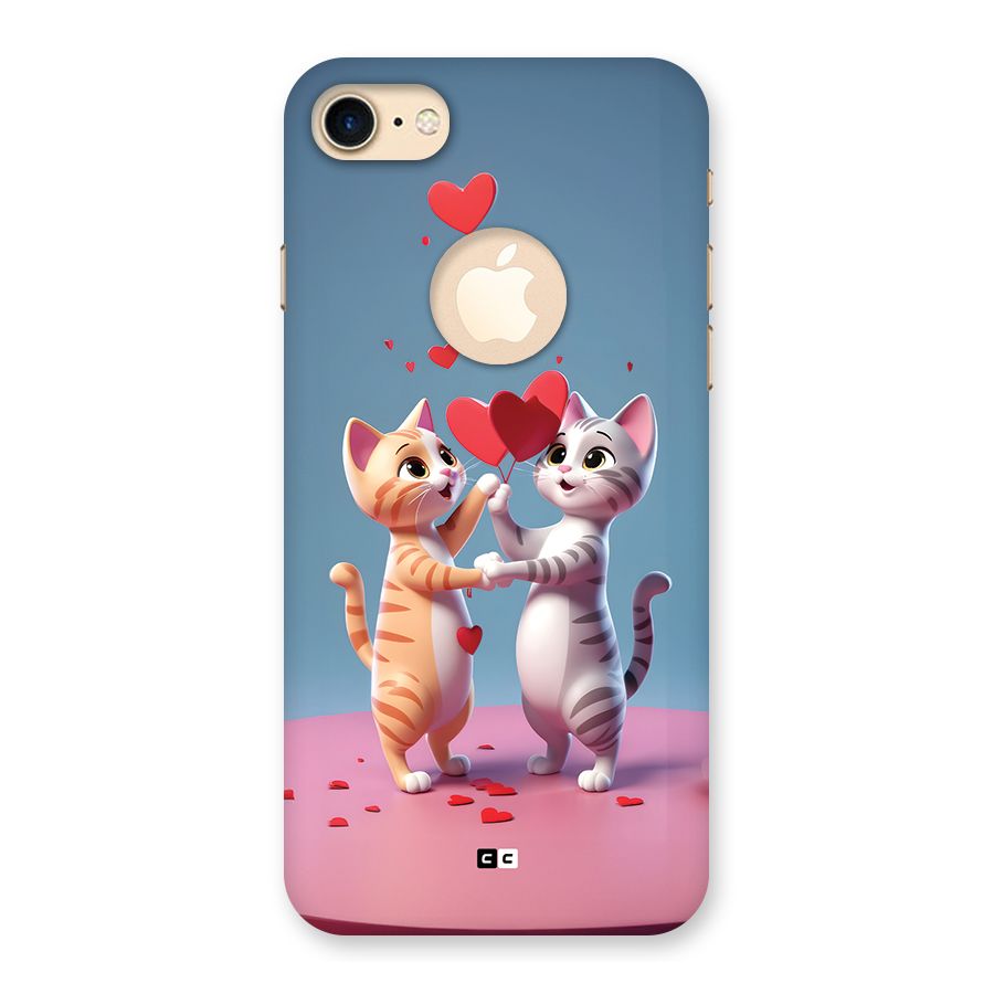 Exchanging Hearts Back Case for iPhone 7 Logo Cut