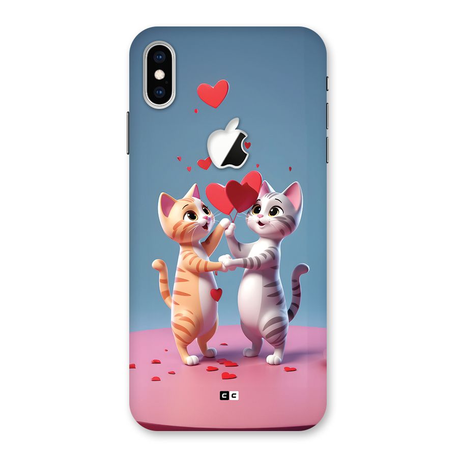 Exchanging Hearts Back Case for iPhone XS Max Apple Cut