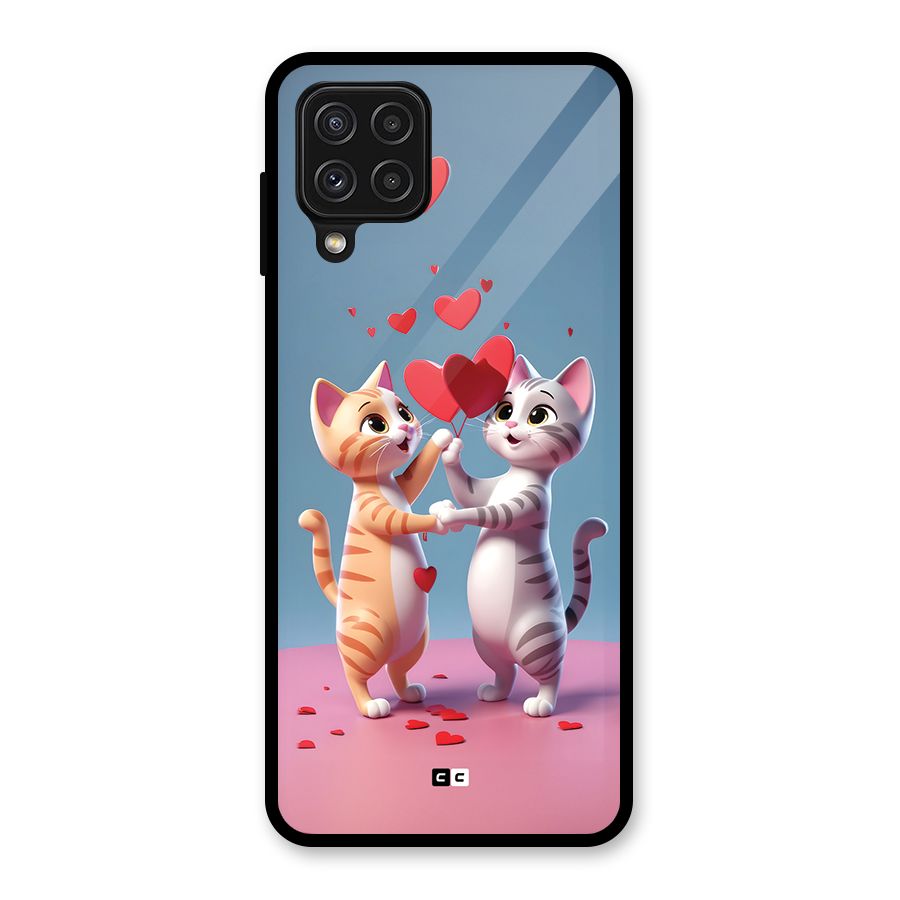 Exchanging Hearts Glass Back Case for Galaxy A22 4G