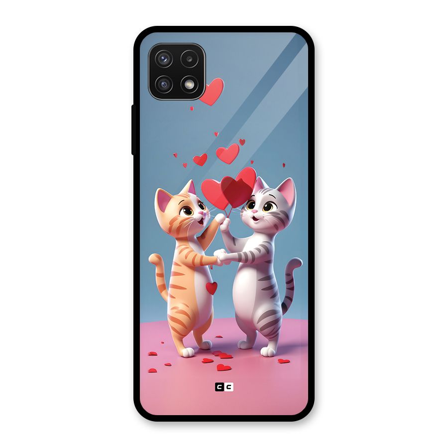Exchanging Hearts Glass Back Case for Galaxy A22 5G