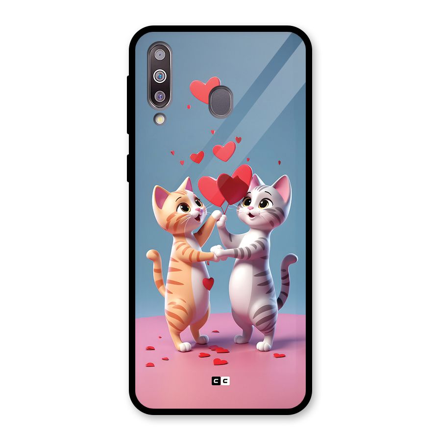 Exchanging Hearts Glass Back Case for Galaxy M30