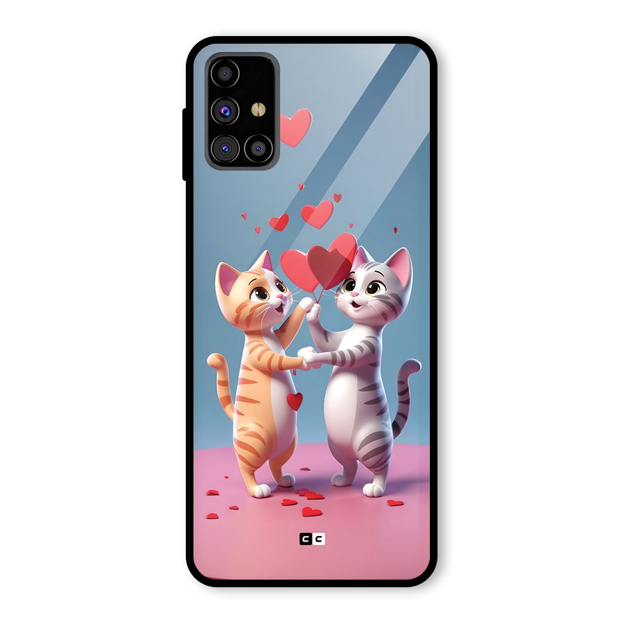 Exchanging Hearts Glass Back Case for Galaxy M31s