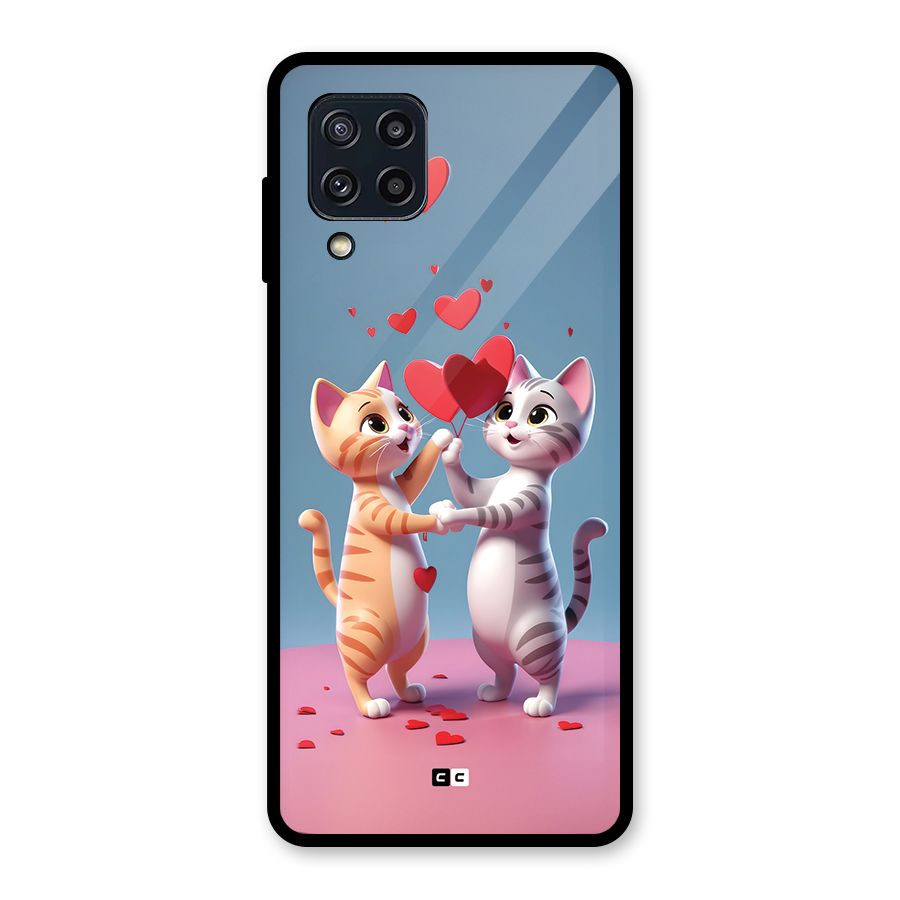 Exchanging Hearts Glass Back Case for Galaxy M32