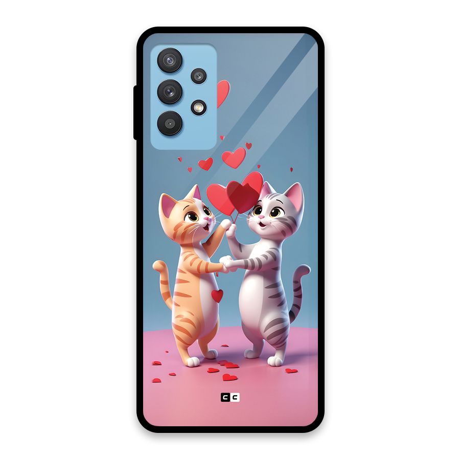 Exchanging Hearts Glass Back Case for Galaxy M32 5G