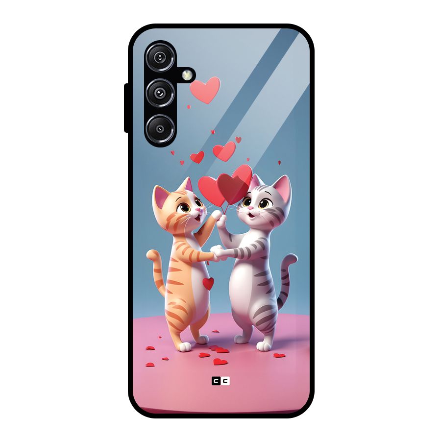 Exchanging Hearts Glass Back Case for Galaxy M34 5G