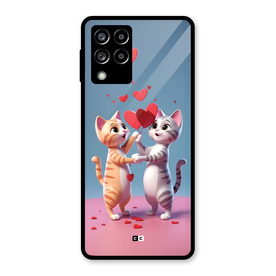 Exchanging Hearts Glass Back Case for Galaxy M53 5G