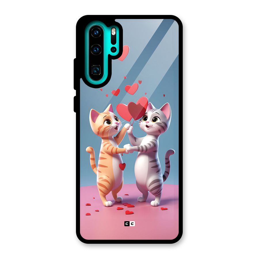 Exchanging Hearts Glass Back Case for Huawei P30 Pro