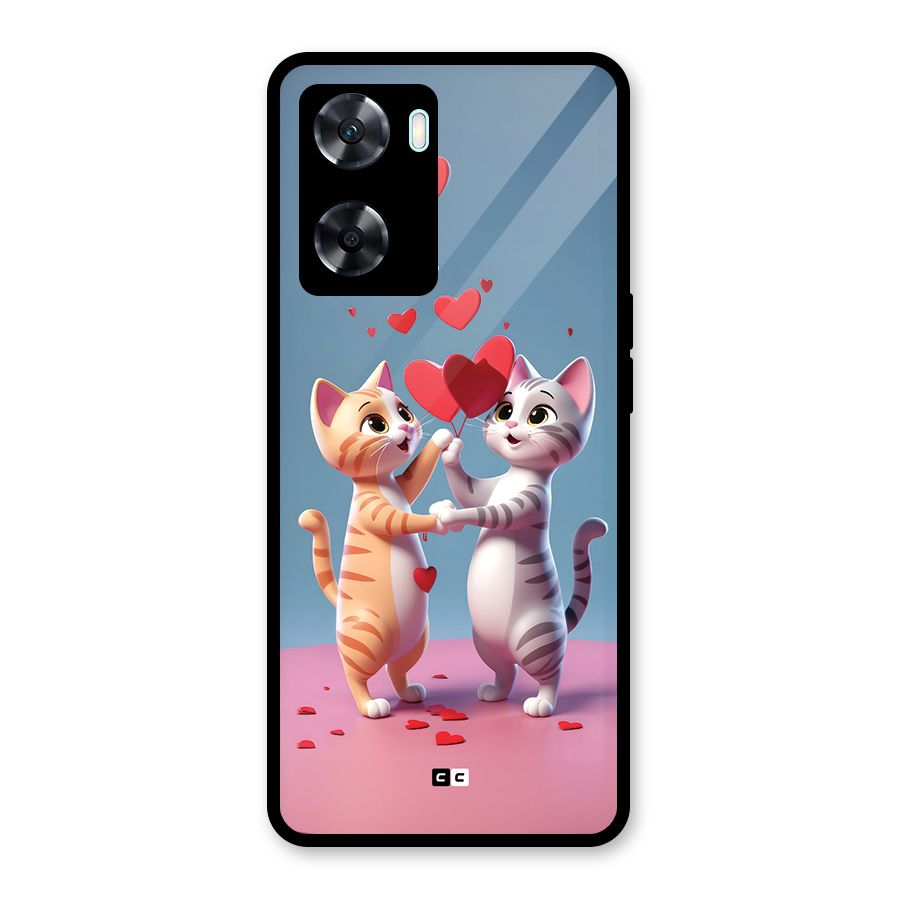 Exchanging Hearts Glass Back Case for Oppo A77
