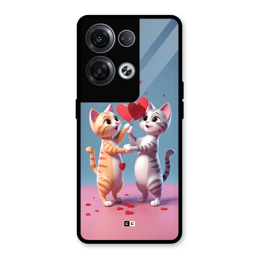Exchanging Hearts Glass Back Case for Oppo Reno8 Pro 5G