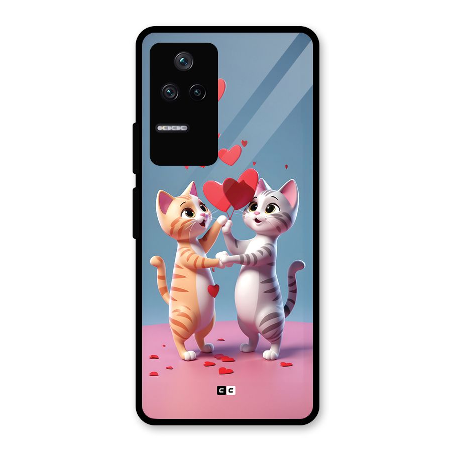 Exchanging Hearts Glass Back Case for Poco F4 5G