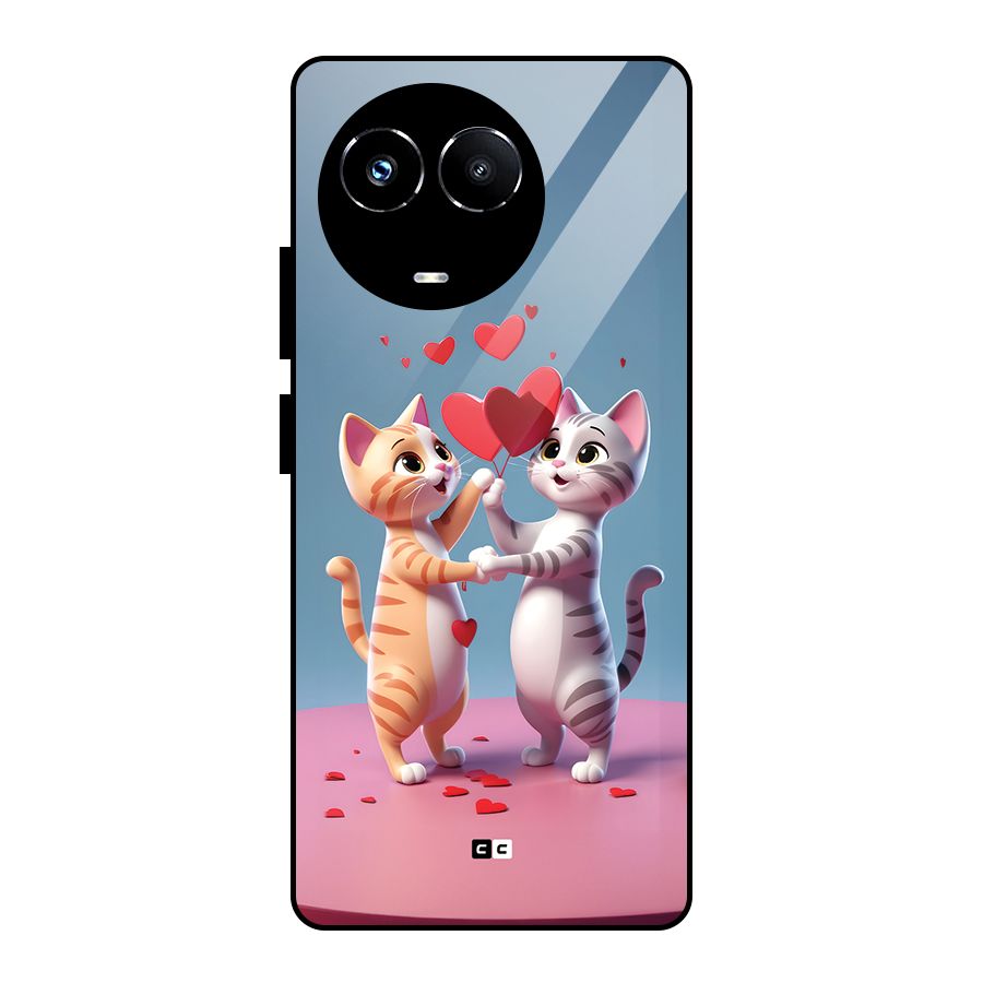 Exchanging Hearts Glass Back Case for Realme 11X
