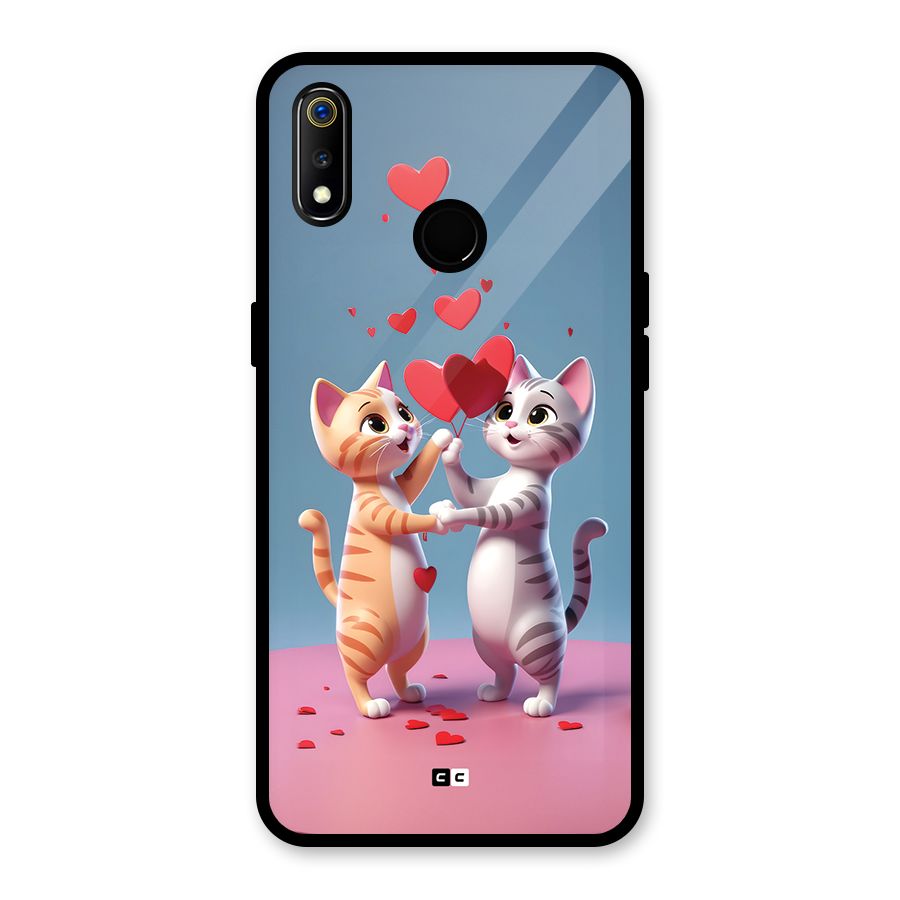 Exchanging Hearts Glass Back Case for Realme 3i