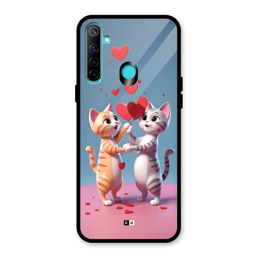 Exchanging Hearts Glass Back Case for Realme 5i