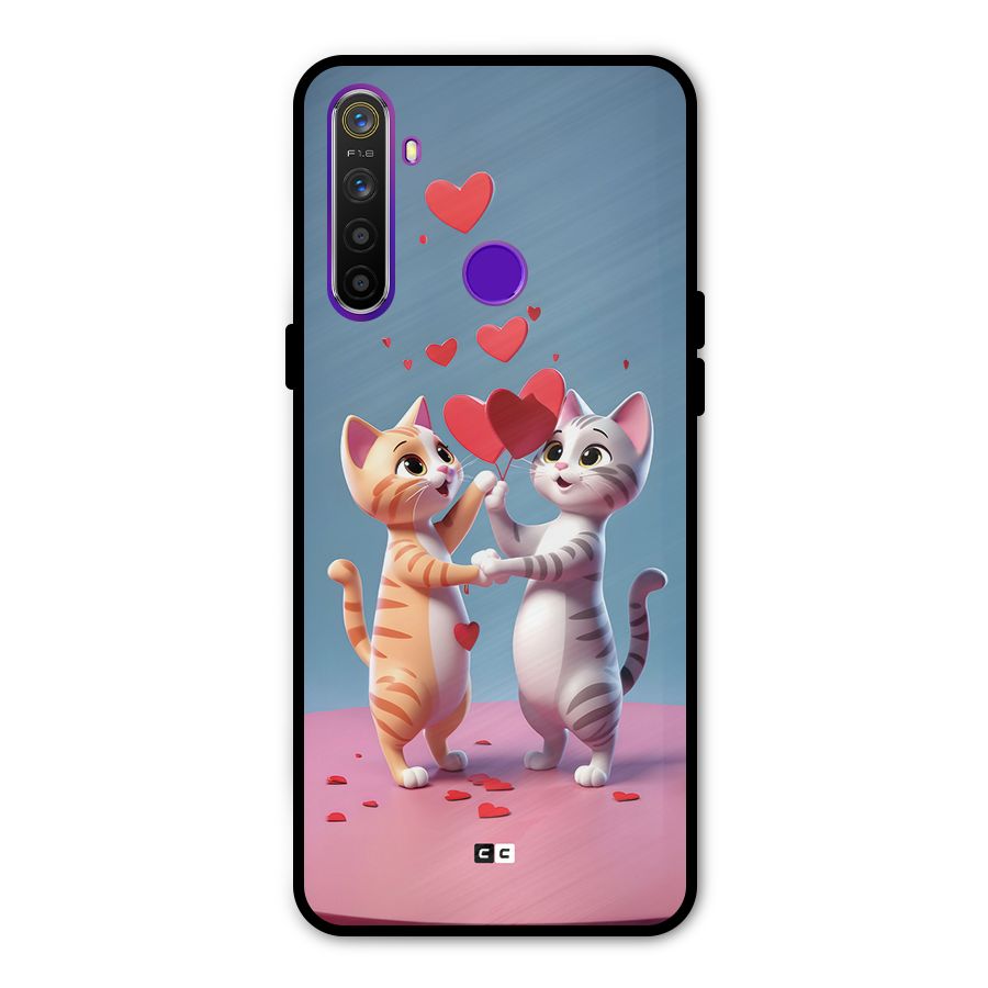 Exchanging Hearts Glass Back Case for Realme 5s