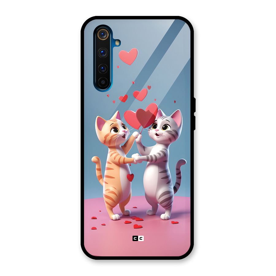 Exchanging Hearts Glass Back Case for Realme 6 Pro