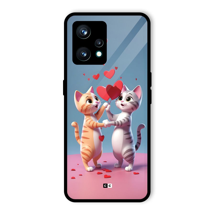 Exchanging Hearts Glass Back Case for Realme 9 Pro Plus 5G