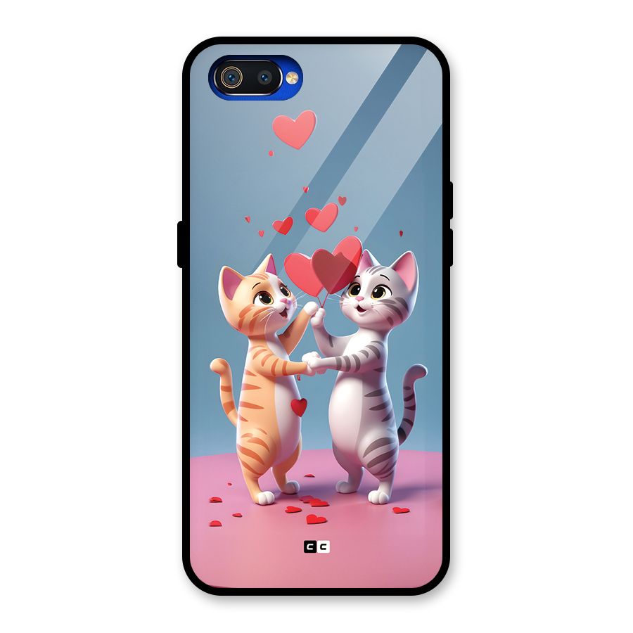 Exchanging Hearts Glass Back Case for Realme C2