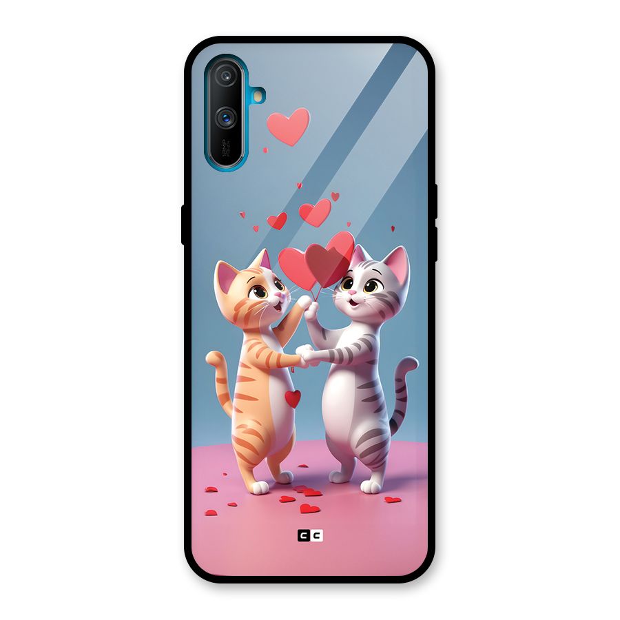 Exchanging Hearts Glass Back Case for Realme C3