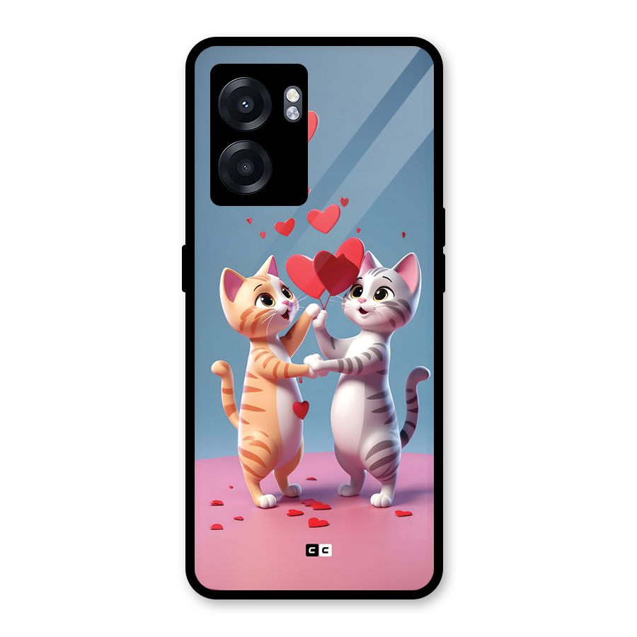 Exchanging Hearts Glass Back Case for Realme Narzo 50 5G