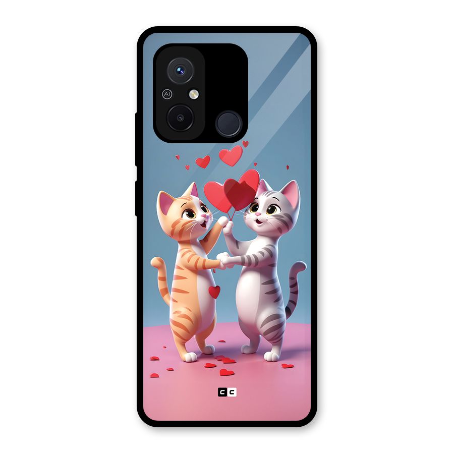 Exchanging Hearts Glass Back Case for Redmi 12C