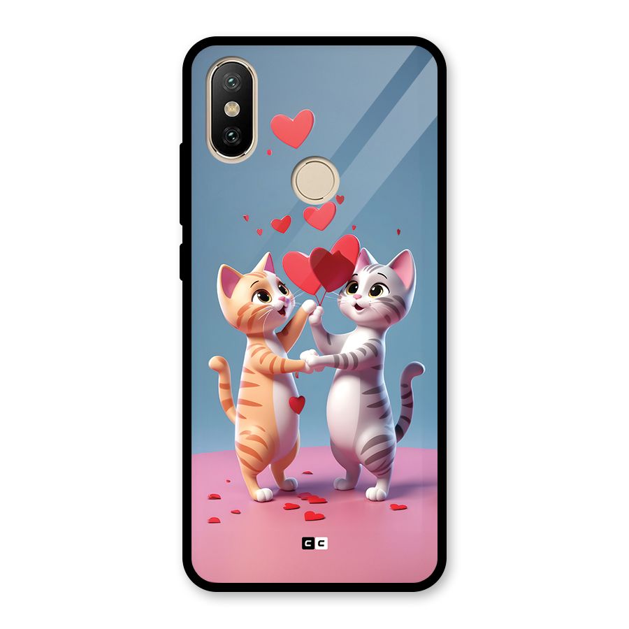 Exchanging Hearts Glass Back Case for Redmi A2