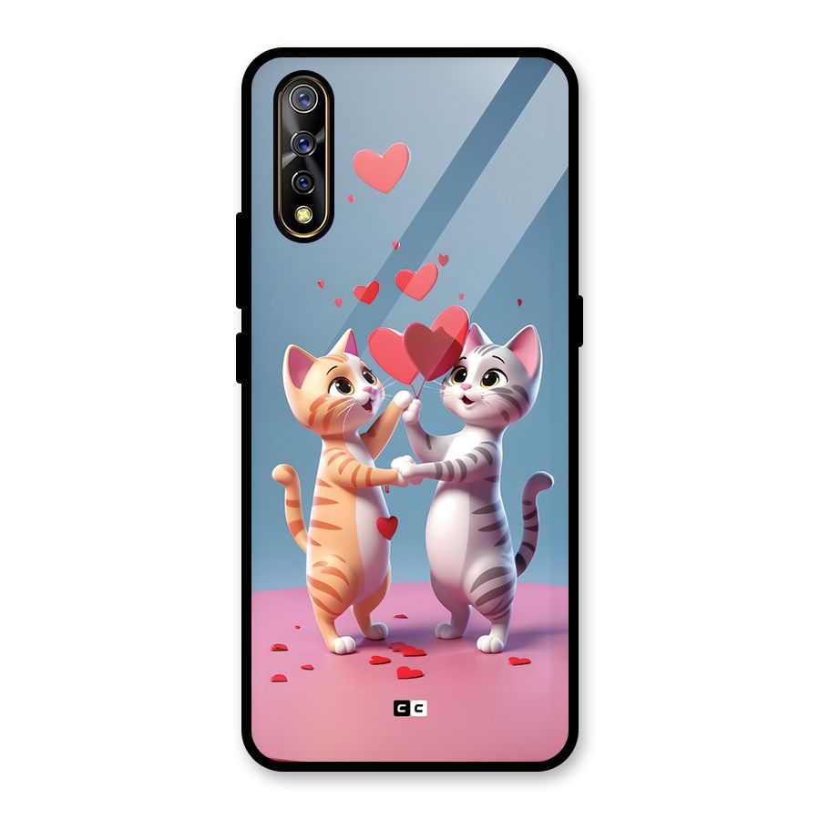 Exchanging Hearts Glass Back Case for Vivo S1