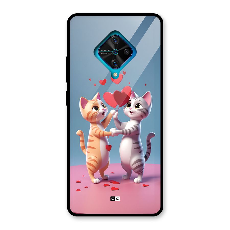 Exchanging Hearts Glass Back Case for Vivo S1 Pro