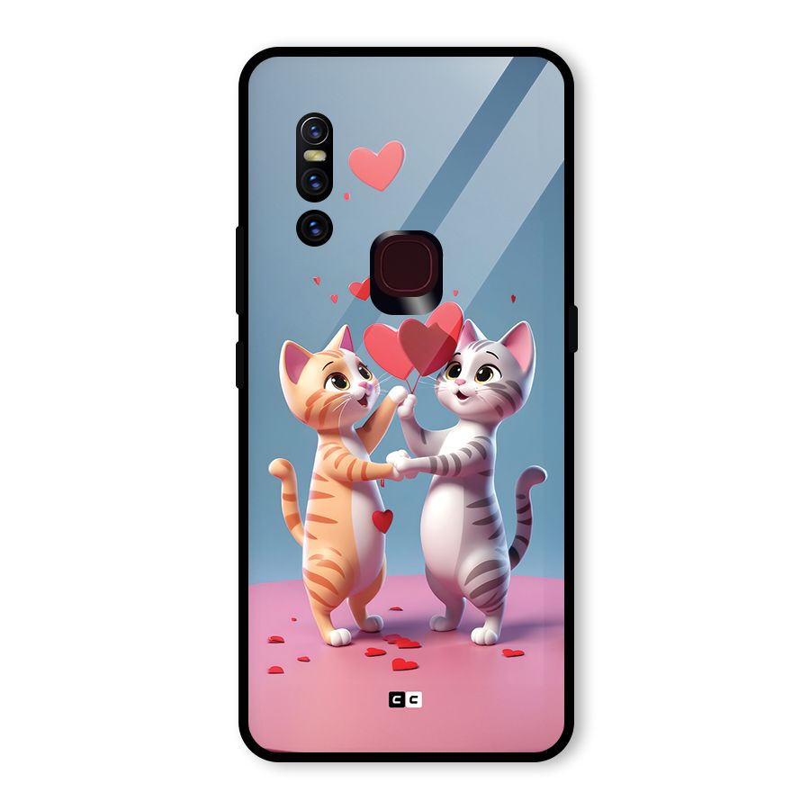 Exchanging Hearts Glass Back Case for Vivo V15