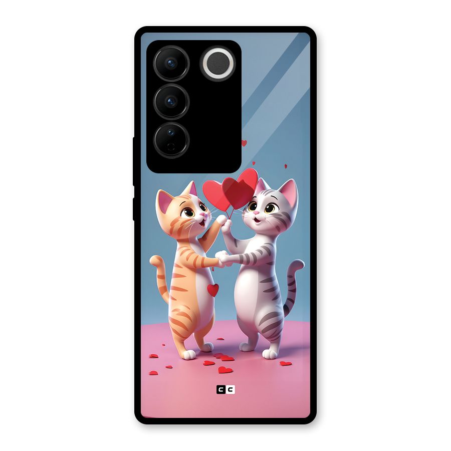 Exchanging Hearts Glass Back Case for Vivo V27