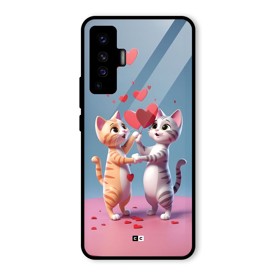 Exchanging Hearts Glass Back Case for Vivo X50