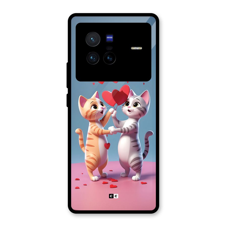 Exchanging Hearts Glass Back Case for Vivo X80