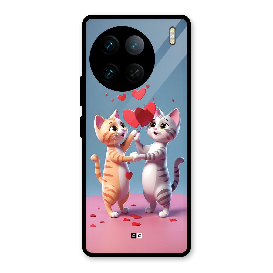 Exchanging Hearts Glass Back Case for Vivo X90 Pro