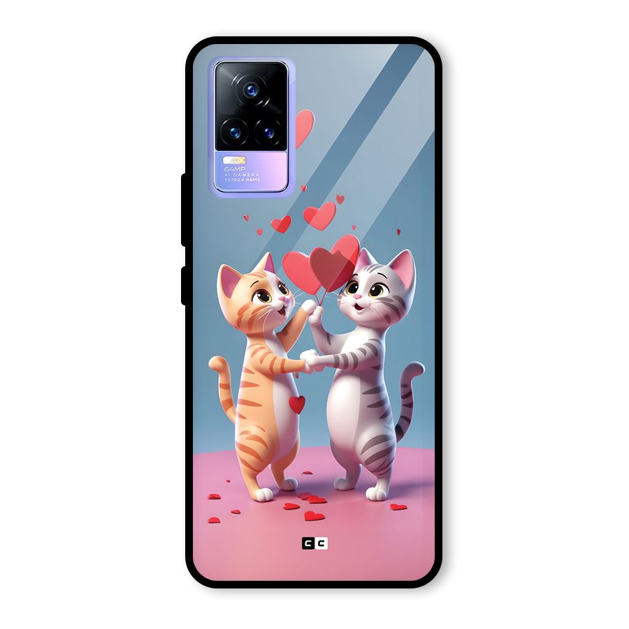 Exchanging Hearts Glass Back Case for Vivo Y73