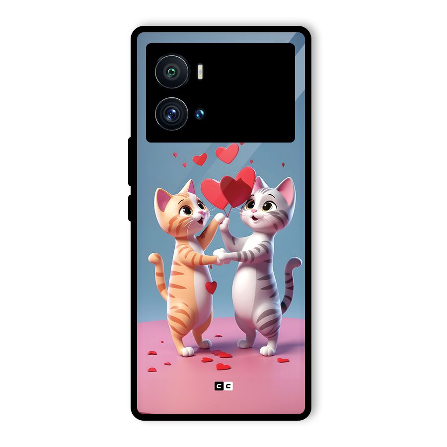 Exchanging Hearts Glass Back Case for Vivo iQOO 9 Pro