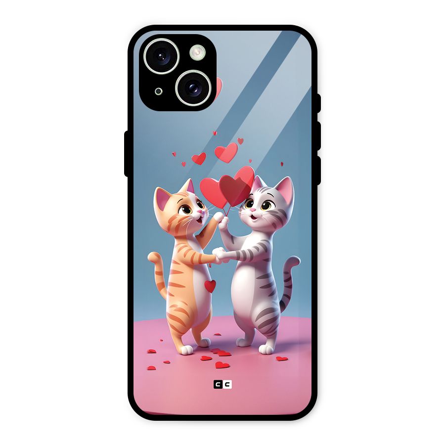 Exchanging Hearts Glass Back Case for iPhone 15 Plus