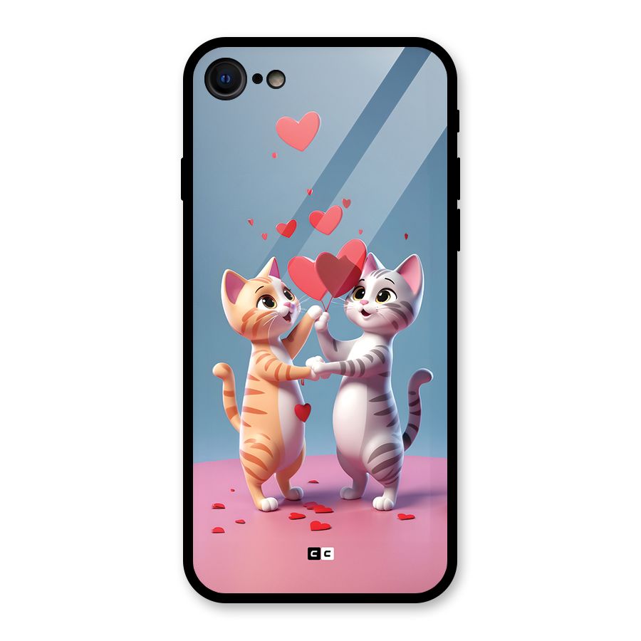 Exchanging Hearts Glass Back Case for iPhone SE 2022