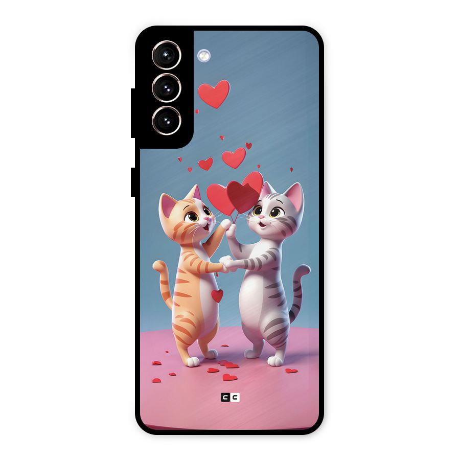 Exchanging Hearts Metal Back Case for Galaxy S21 Plus