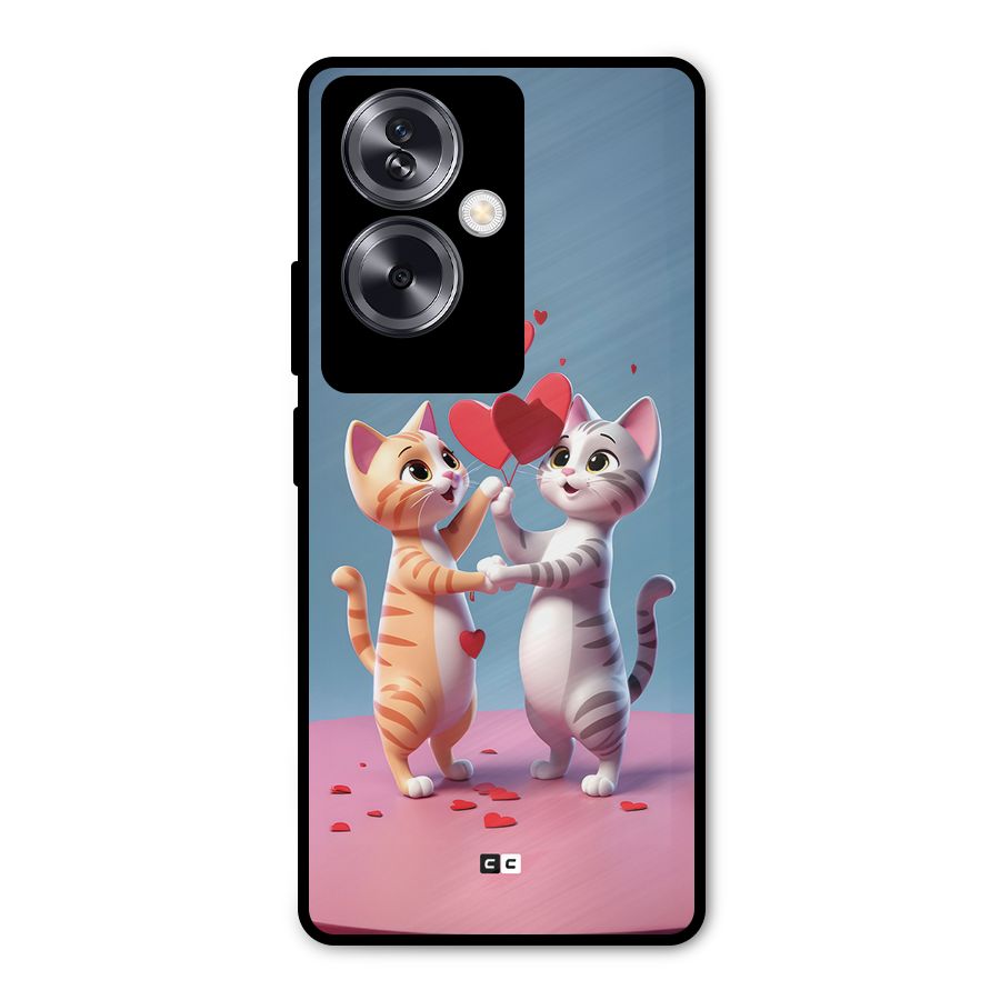 Exchanging Hearts Metal Back Case for Oppo A79 5G