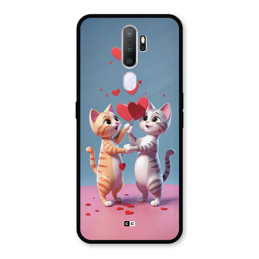 Exchanging Hearts Metal Back Case for Oppo A9 (2020)