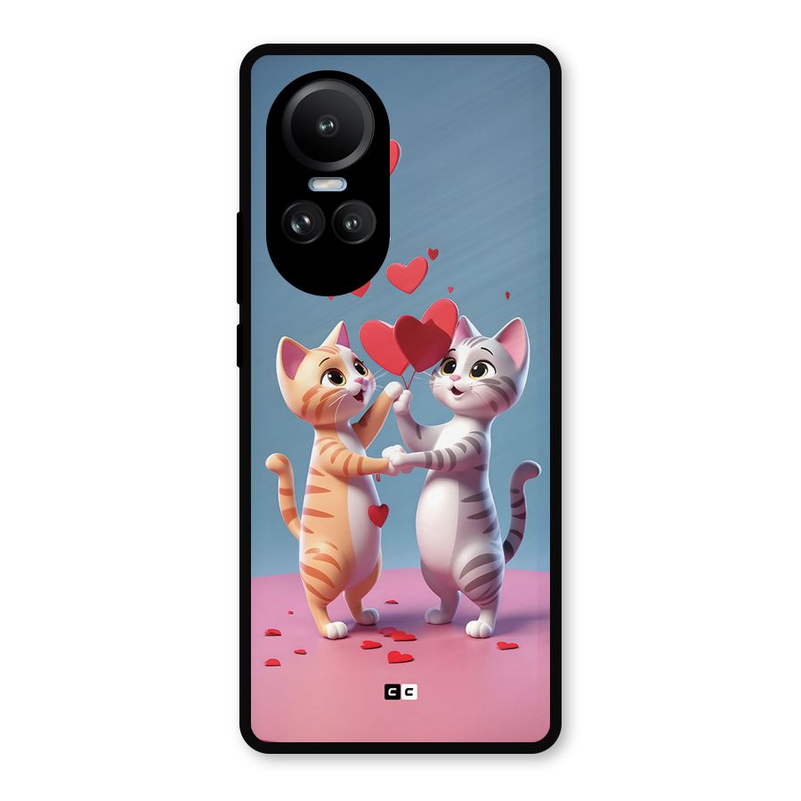 Exchanging Hearts Metal Back Case for Oppo Reno10