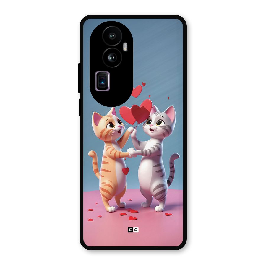Exchanging Hearts Metal Back Case for Oppo Reno10 Pro Plus