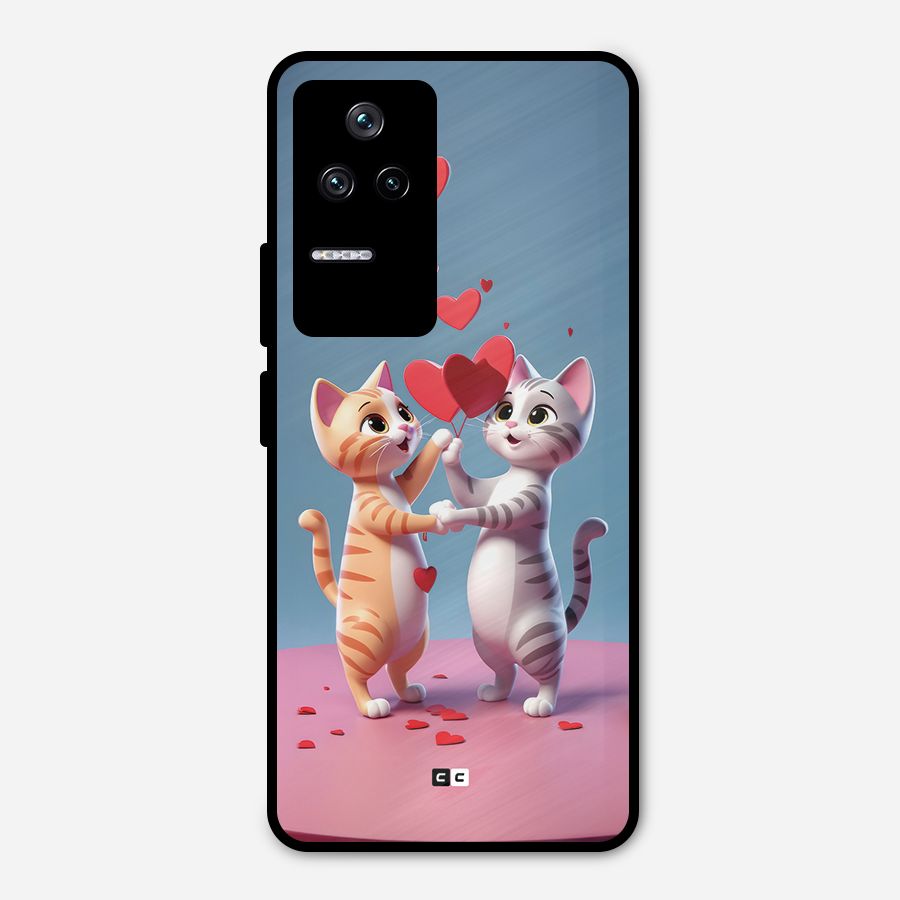 Exchanging Hearts Metal Back Case for Poco F4 5G