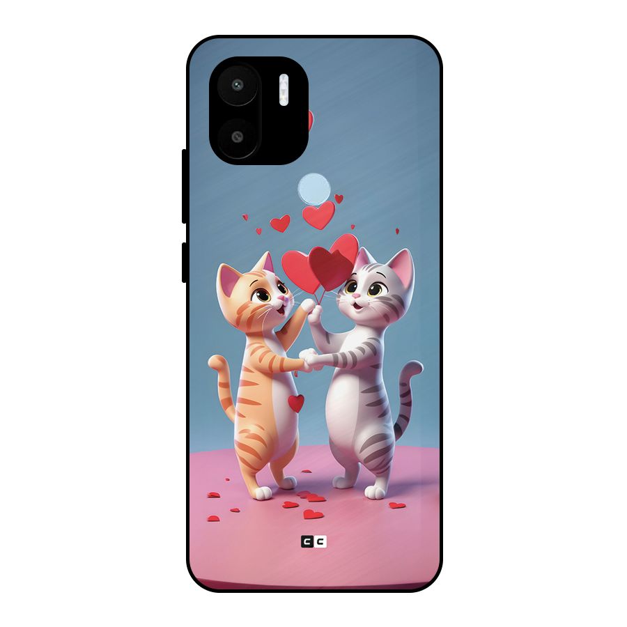 Exchanging Hearts Metal Back Case for Redmi A1 Plus