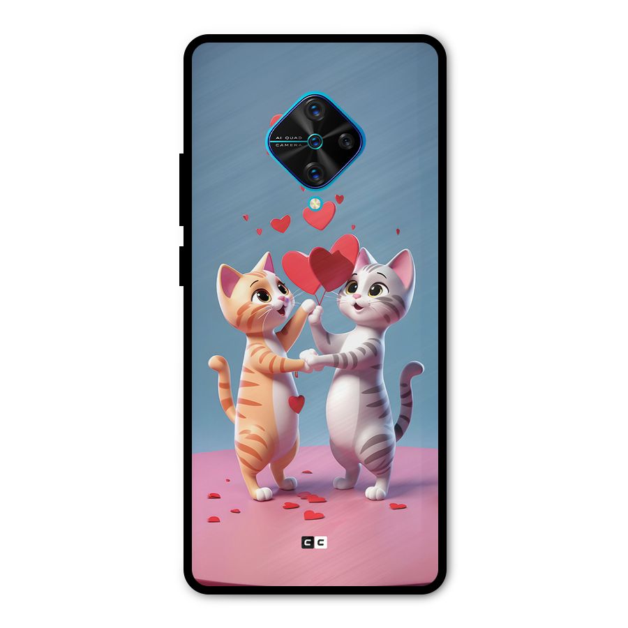 Exchanging Hearts Metal Back Case for Vivo S1 Pro