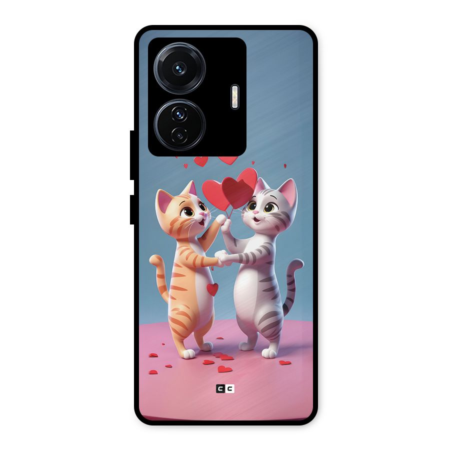 Exchanging Hearts Metal Back Case for Vivo T1 Pro
