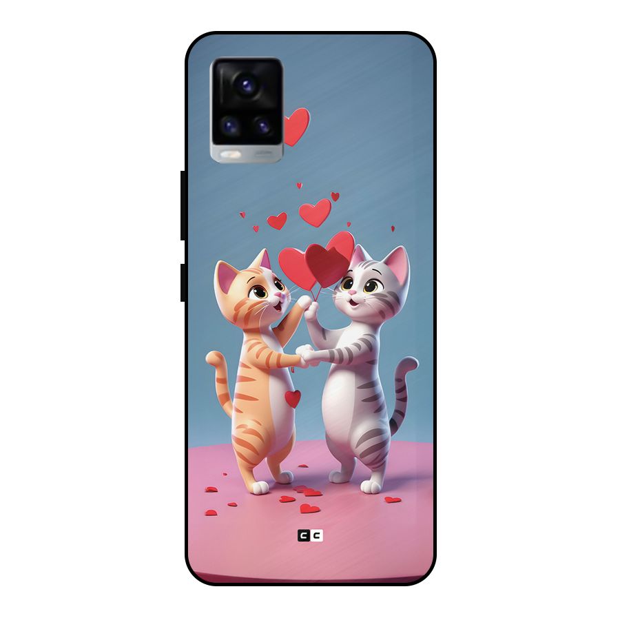 Exchanging Hearts Metal Back Case for Vivo V20 2021