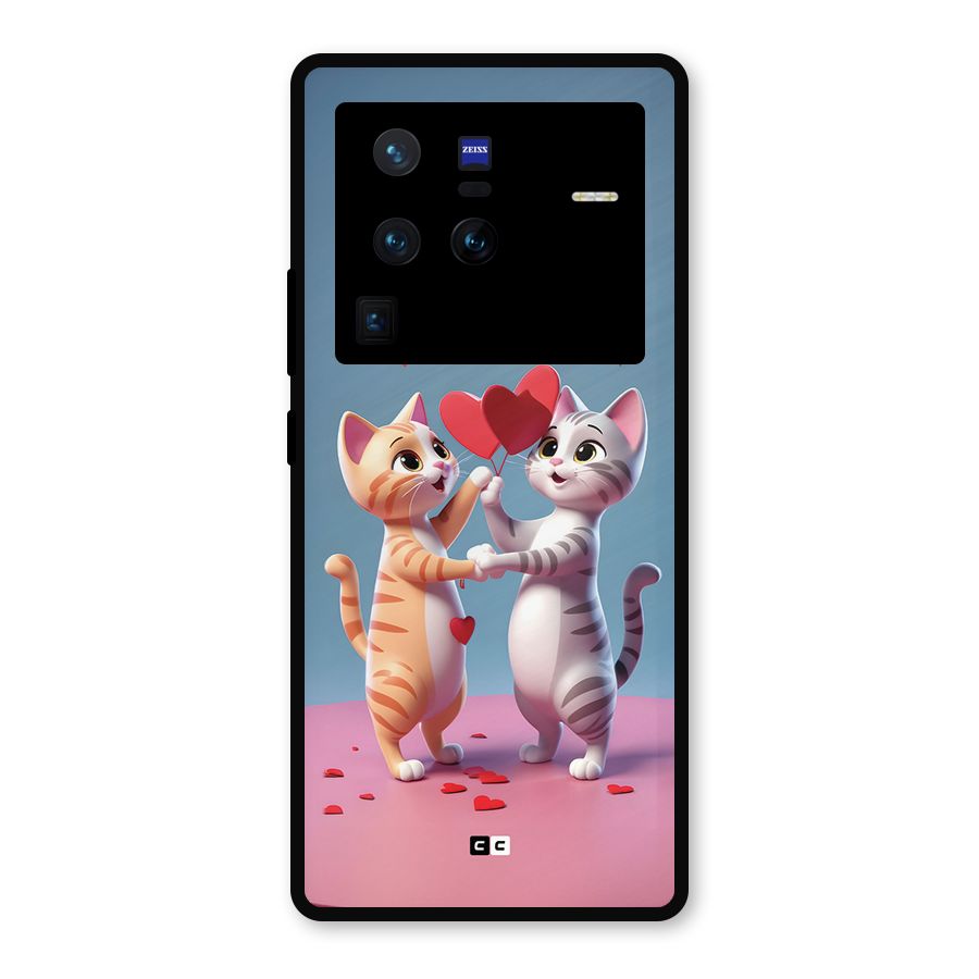 Exchanging Hearts Metal Back Case for Vivo X80 Pro