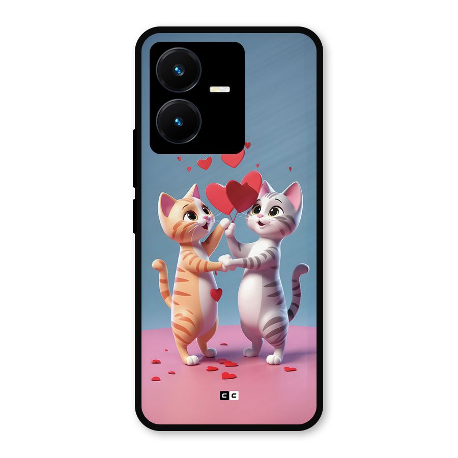 Exchanging Hearts Metal Back Case for Vivo Y22