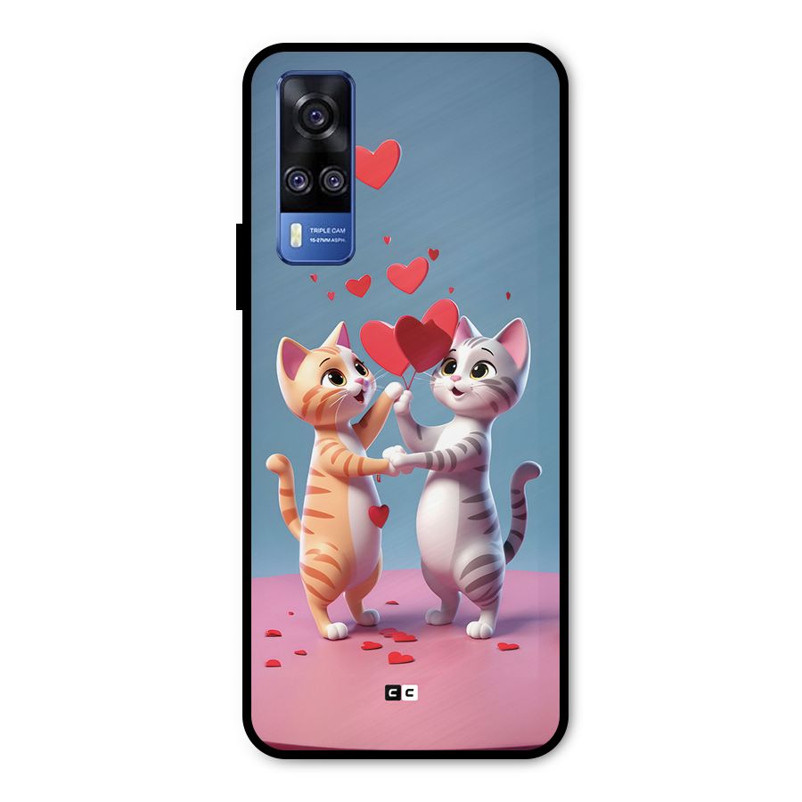 Exchanging Hearts Metal Back Case for Vivo Y51A